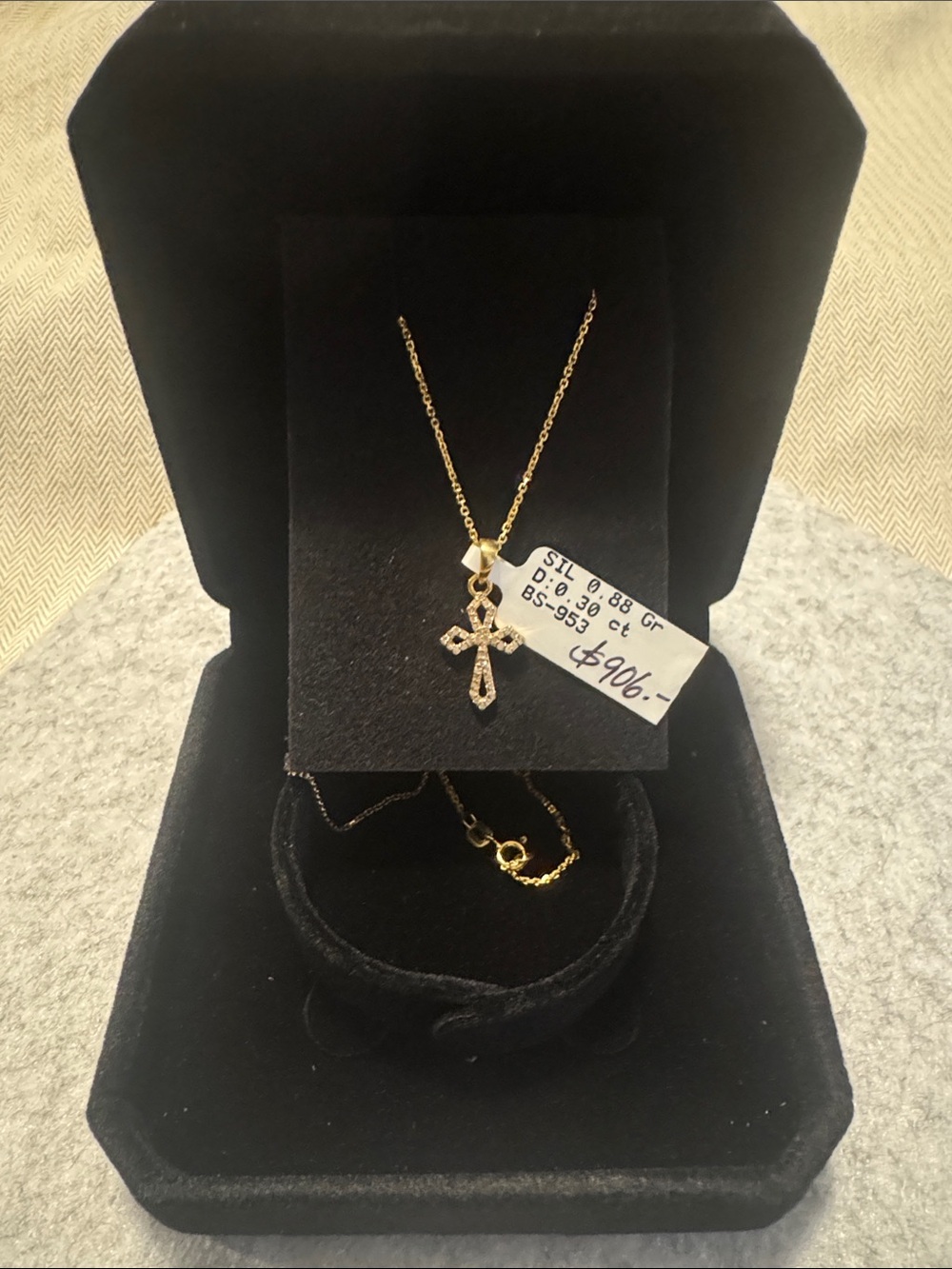 Diamond Cross Pendant Necklace with Diamond Accents - Women Jewelry